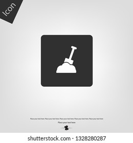 Shovel vector icon