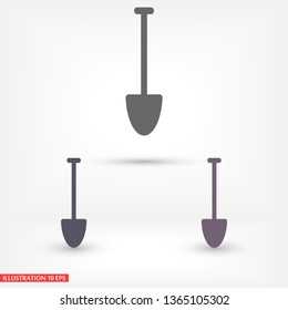 Shovel  vector icon 