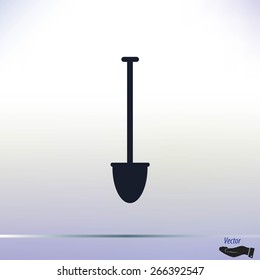 shovel vector icon