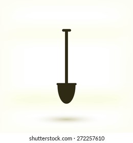 shovel vector icon