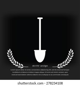 shovel vector icon