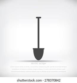 shovel vector icon