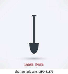 shovel vector icon