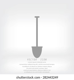 shovel vector icon
