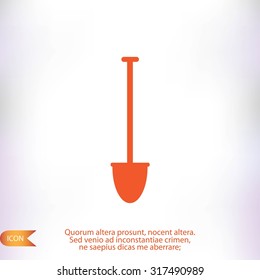 shovel vector icon