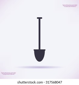 shovel vector icon