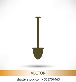 shovel vector icon
