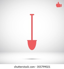 shovel vector icon