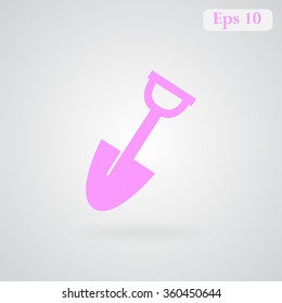 Shovel vector icon 