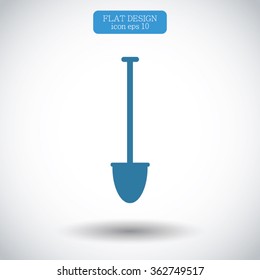 shovel vector icon