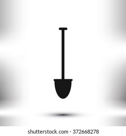 shovel vector icon