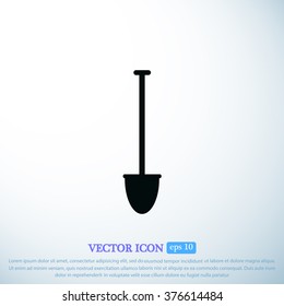 shovel vector icon