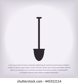 shovel vector icon