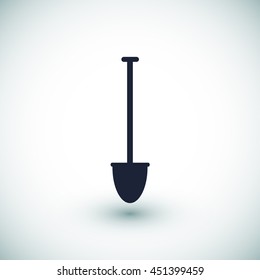 shovel vector icon