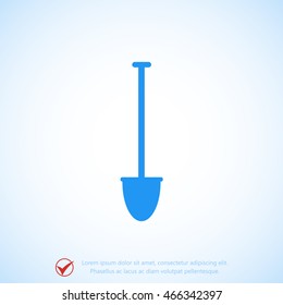 shovel vector icon