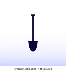 shovel vector icon, vector best flat icon, EPS