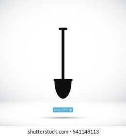 shovel vector icon, vector best flat icon, EPS