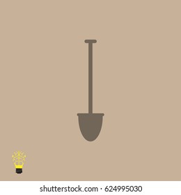 shovel vector icon, vector best flat icon, EPS