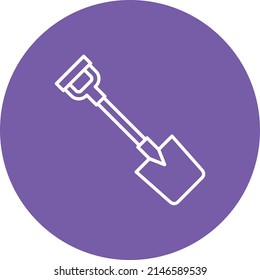 Icono del vector de la pala. Se puede usar para imprimir, móviles y aplicaciones web.