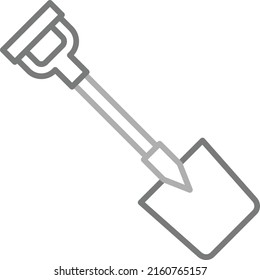 Shovel vector icon. Can be used for printing, mobile and web applications.