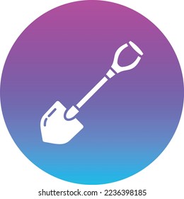 Shovel vector icon. Can be used for printing, mobile and web applications.
