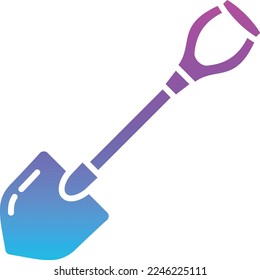 Shovel vector icon. Can be used for printing, mobile and web applications.