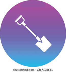 Shovel vector icon. Can be used for printing, mobile and web applications.