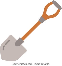 Icono del vector de la pala. Se puede usar para imprimir, móviles y aplicaciones web.