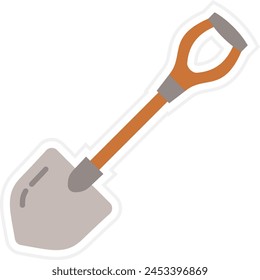 Shovel vector icon. Can be used for printing, mobile and web applications.
