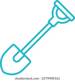 Shovel vector icon. Can be used for printing, mobile and web applications.