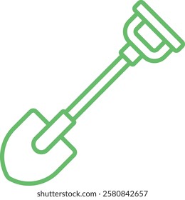 Shovel vector icon. Can be used for printing, mobile and web applications.
