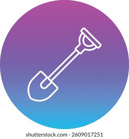 Shovel vector icon. Can be used for printing, mobile and web applications.