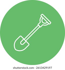 Shovel vector icon. Can be used for printing, mobile and web applications.
