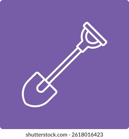 Shovel vector icon. Can be used for printing, mobile and web applications.