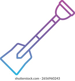 Icono de Vector de pala. Se puede utilizar para aplicaciones de impresión, móviles y de Web.