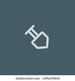 Shovel vector icon. Shovel concept stroke symbol design. Thin graphic elements vector illustration, outline pattern for your web site design, logo, UI. EPS 10.