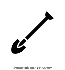 Shovel Vector Icon Design Template