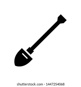 Shovel Vector Icon Design Template