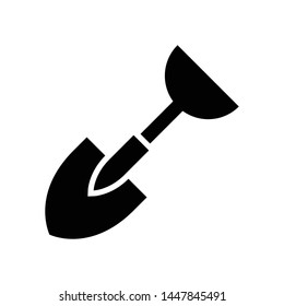 Shovel Vector Icon Design Template