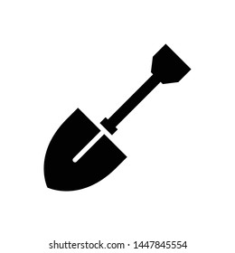 Shovel Vector Icon Design Template