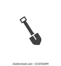 Shovel vector icon. filled flat sign for mobile concept and web design. Spade simple solid icon. Symbol, logo illustration. Pixel perfect vector graphics