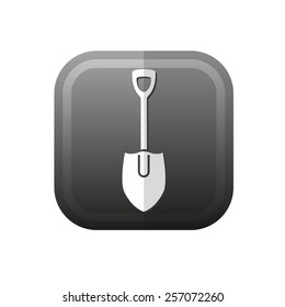 shovel - vector icon, flat design