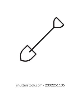 Shovel vector icon. Shovel flat sign design. Shovel symbol pictogram. UX UI icon