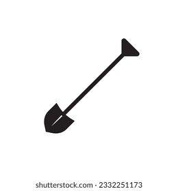 Shovel vector icon. Shovel flat sign design. Shovel symbol pictogram. UX UI icon