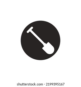 shovel vector icon illustration symbol design