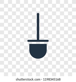 Shovel vector icon isolated on transparent background, Shovel transparency logo concept