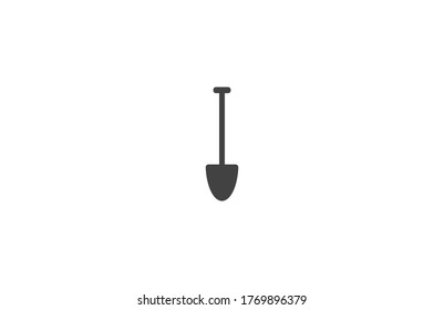 Shovel vector icon , lorem ipsum Flat design