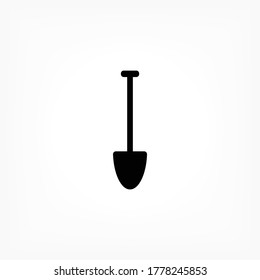 Shovel vector icon , lorem ipsum Flat design