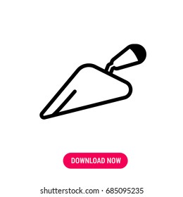 Shovel vector icon, The outlined symbol of working tool. Simple, modern flat vector illustration for mobile app, website or desktop app
