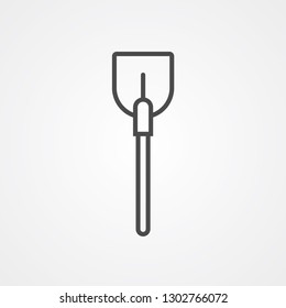 Shovel vector icon sign symbol